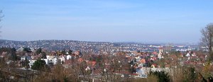 Blick vom Aussichtspunkt Stuttgart Geroksruhe