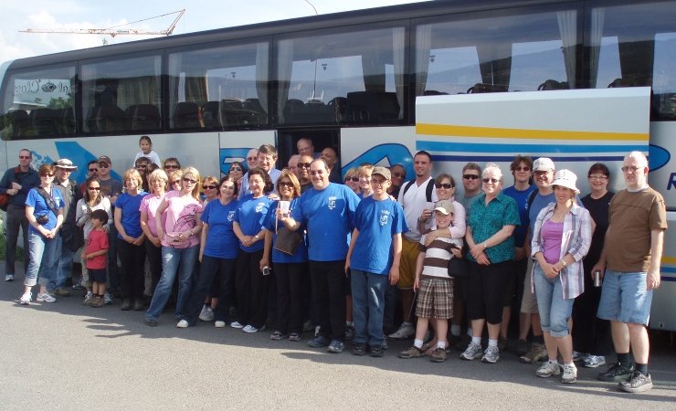 Foto vom Busausflug zum Wandertag 2011 in Altstätten/Schweiz