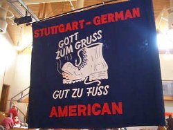 Fahne des Stuttgart German-American Wandering Club 1972