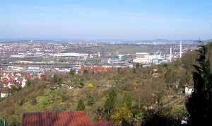 Blick vom Raichberg auf Stuttgart